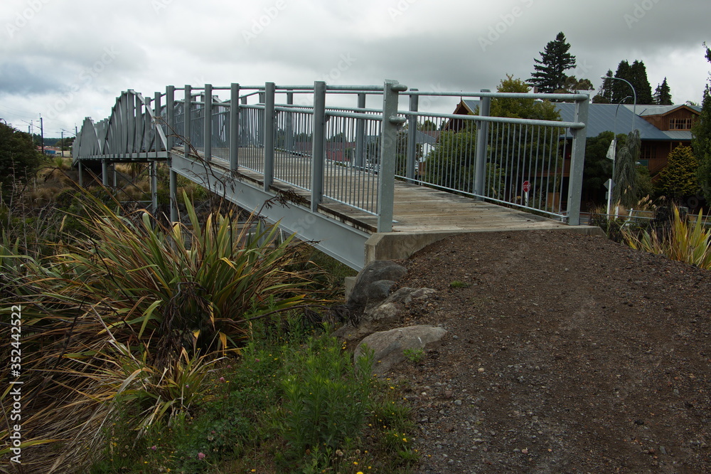 Footbridge on Mangawhero Trail in Ohakune,Manawatu-Wanganui Region on North Island of New Zealand
Footbridge on Mangawhero Trail in Ohakune,Manawatu-Wanganui Region on North Island of New Zealand