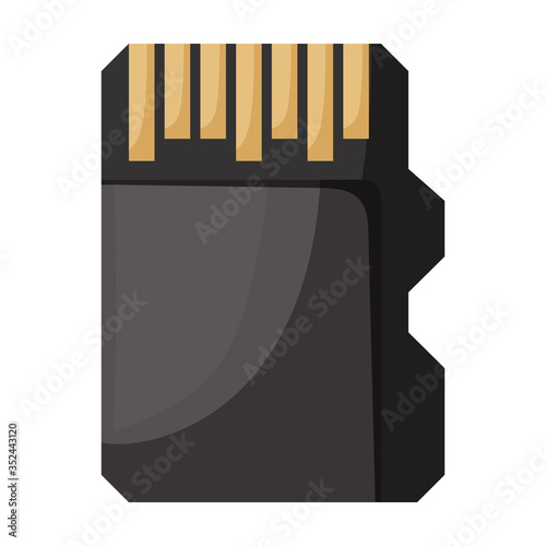 Usb vector icon.Cartoon vector icon isolated on white background usb.