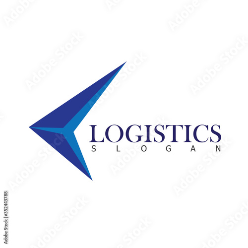 Free Download Logistics Business Icon Arrow Isolated Vector - GFXLoad