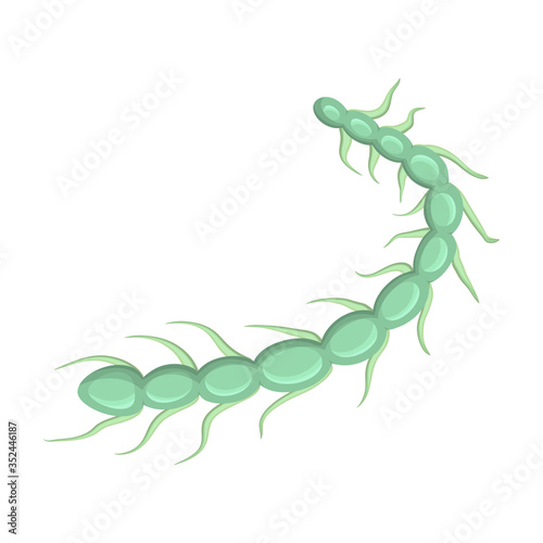 Plankton vector icon.Cartoon vector icon isolated on white background plankton.