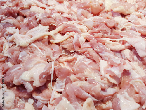 Fresh raw chicken meat in the fresh market