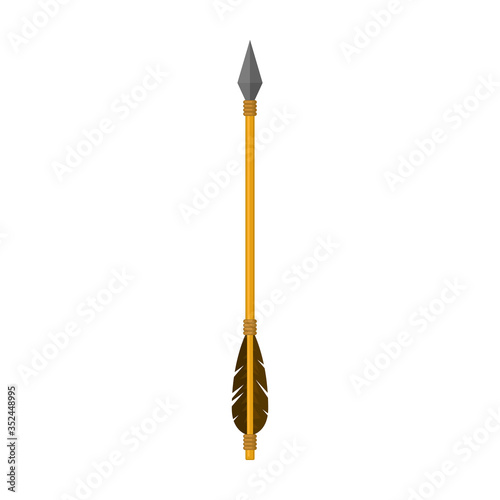 Arrow for bow vector icon.Cartoon vector icon isolated on white background arrow for bow.
