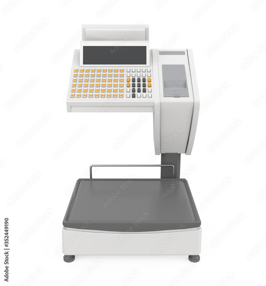 Retail Weighing Scales Isolated Retail Weighing Scales Isolated