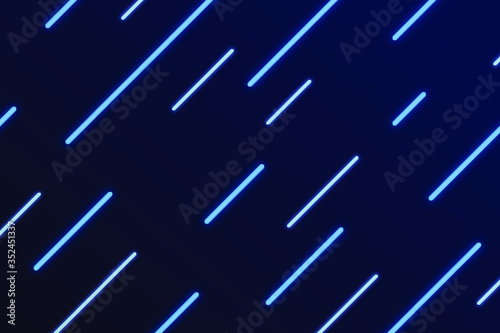 Blue neon lines patterned background vector