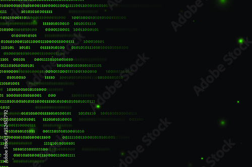 Stream of binary code design vector