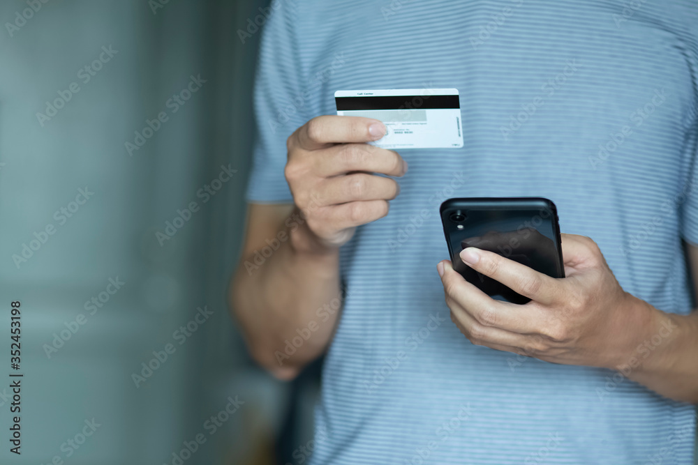 using smartphone and credit card online shopping using smartphone and credit card online shopping