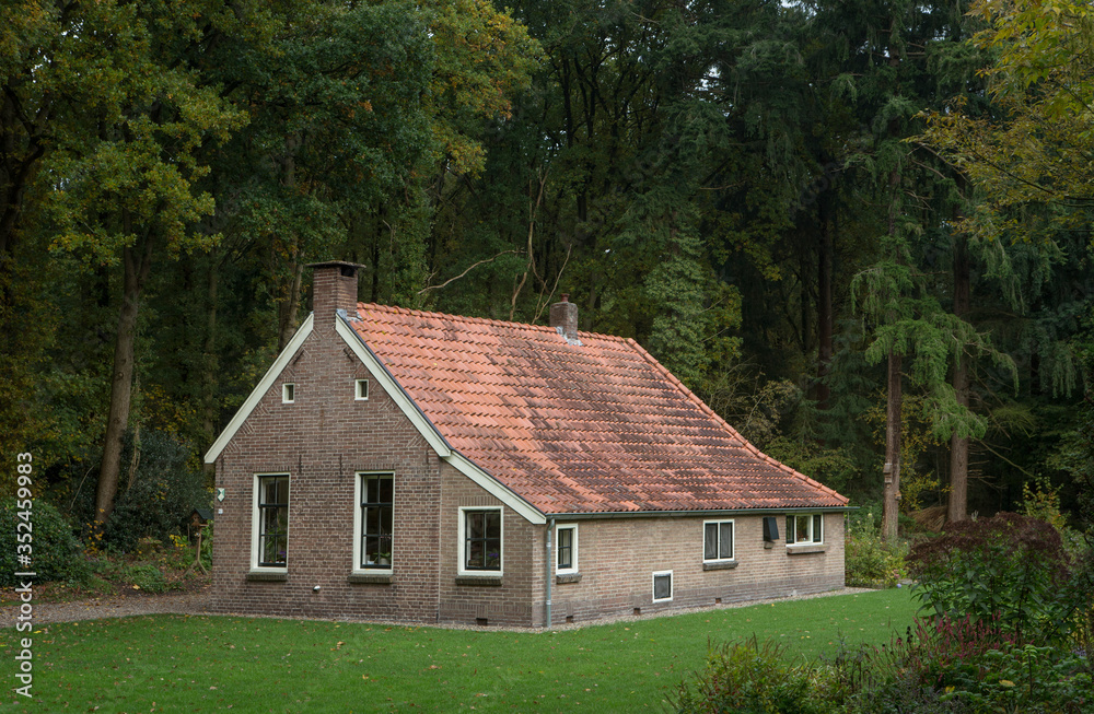 Historic colony house. Koloniewoning. Maatschappij van Weldadigheid Frederiksoord Drenthe Netherlands