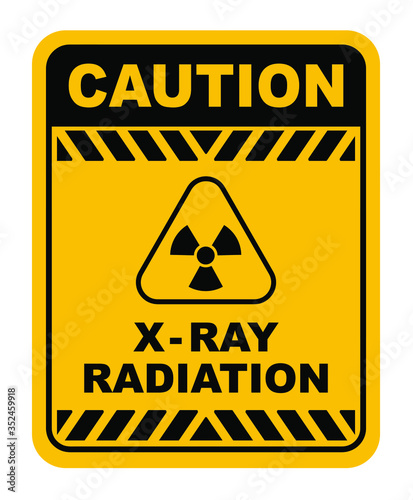 warning sign on white background