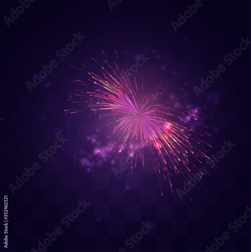 bright festive explosion of a vector salute on a replaceable mosaic background  a sense of celebration