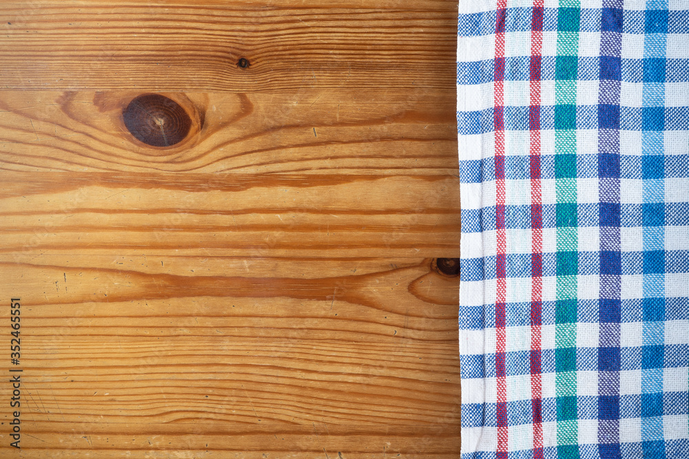 Kitchen cloth on the table. Kitchen cloth on the table.