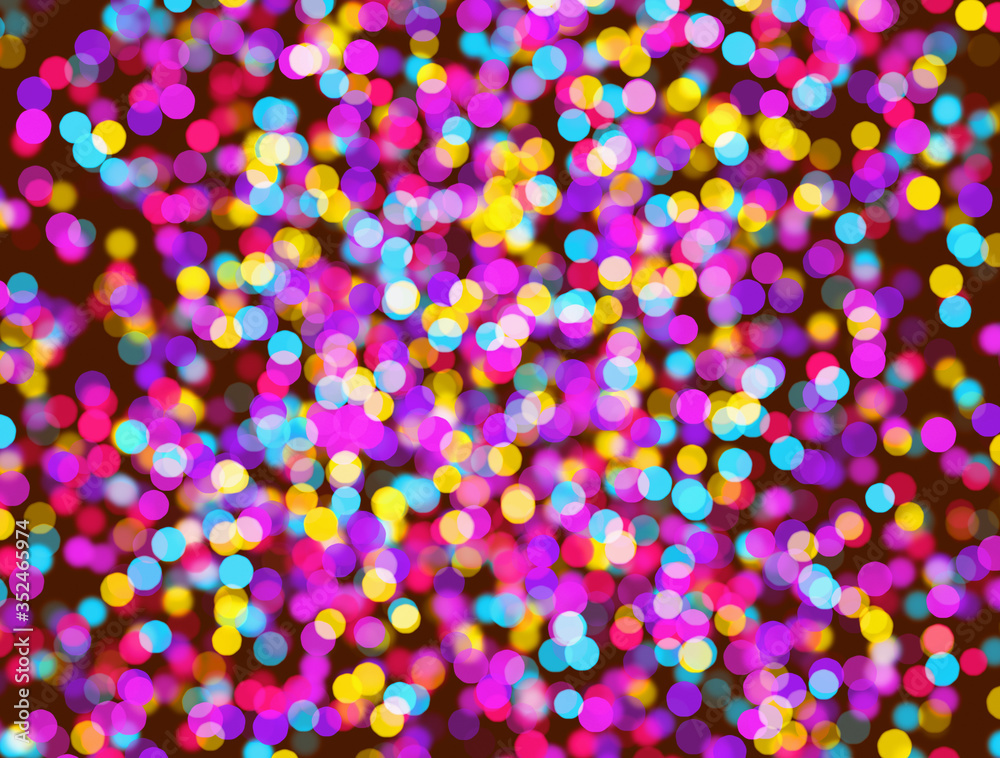 festive background of multicolored flashing lights