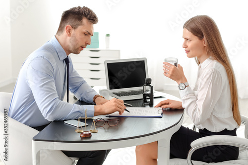 Male lawyer or notary publi...