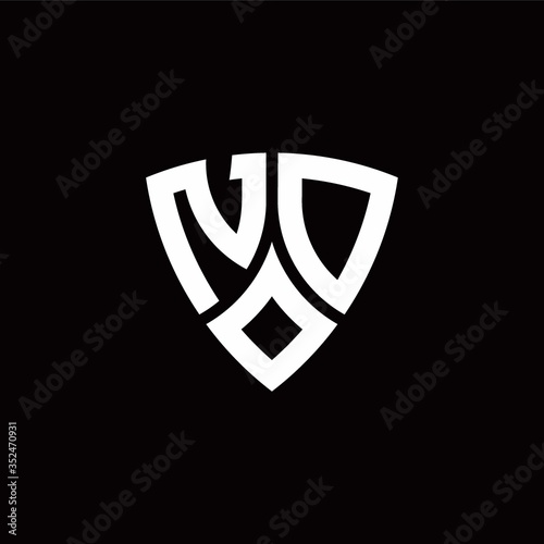 ND monogram logo with modern shield style design template Free Download ND monogram logo with modern shield style design template - GFXLoad