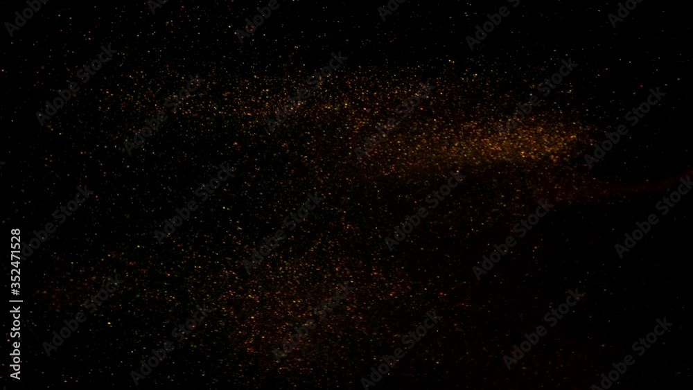 Bronze Glitter Black Background, moving particles Bronze Glitter Black Background, moving particles
