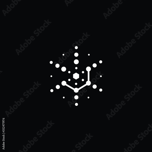 Blockchain Logo Template. Technology Vector Design. Cryptocurrency Illustration