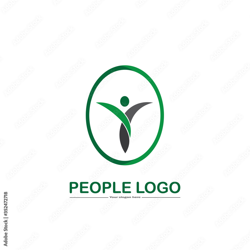 Fototapeta premium People Logo Icon Social Symbol