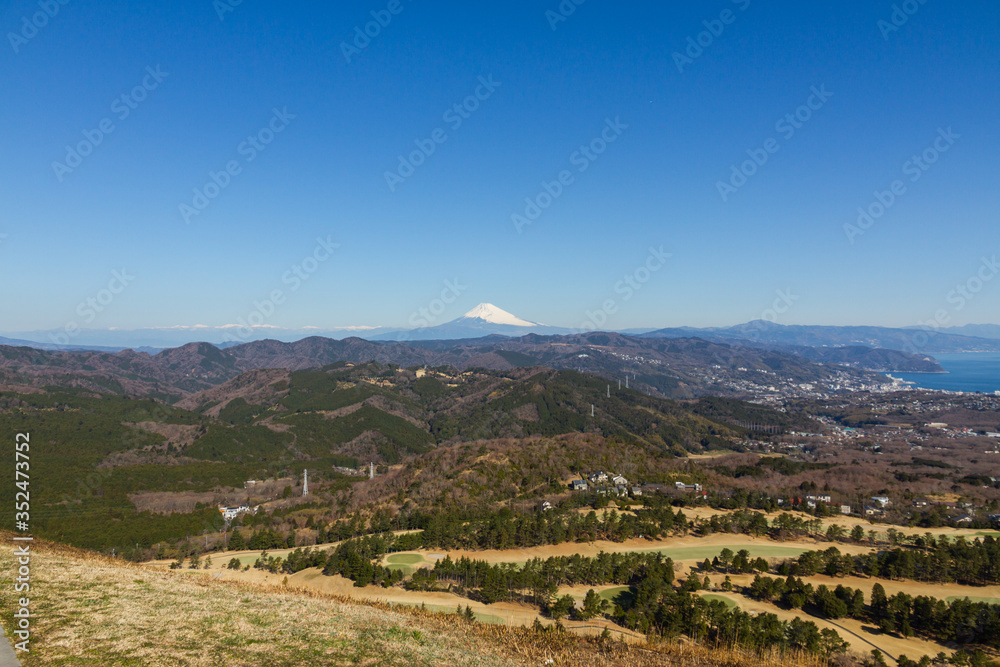 Obraz premium 大室山からの富士山