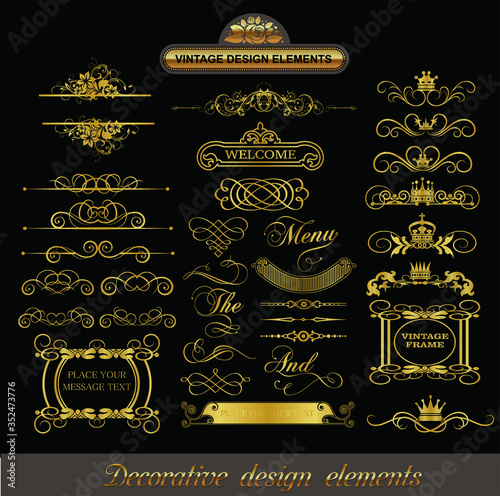 Best Vintage Design EPS cliparts collection 22