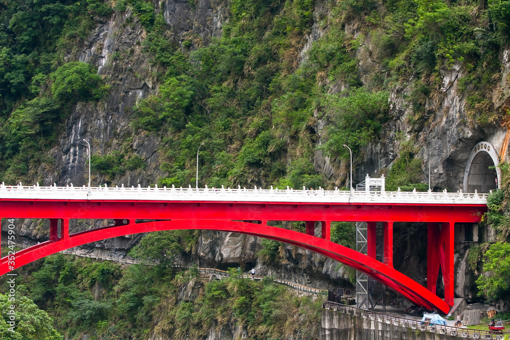 Shakadang bridge,Taroko Gorge National Park near Hualien, Taiwan, China, Asia Shakadang bridge,Taroko Gorge National Park near Hualien, Taiwan, China, Asia