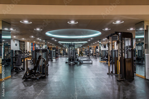 Gym, fitness center background