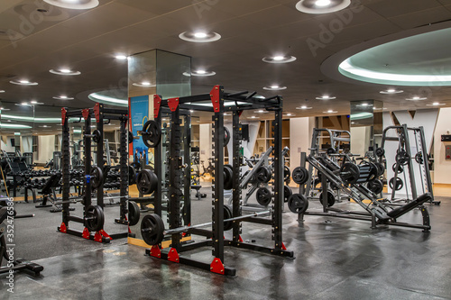 Gym, fitness center background