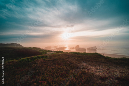 Brume sur l'océan à Capbreton