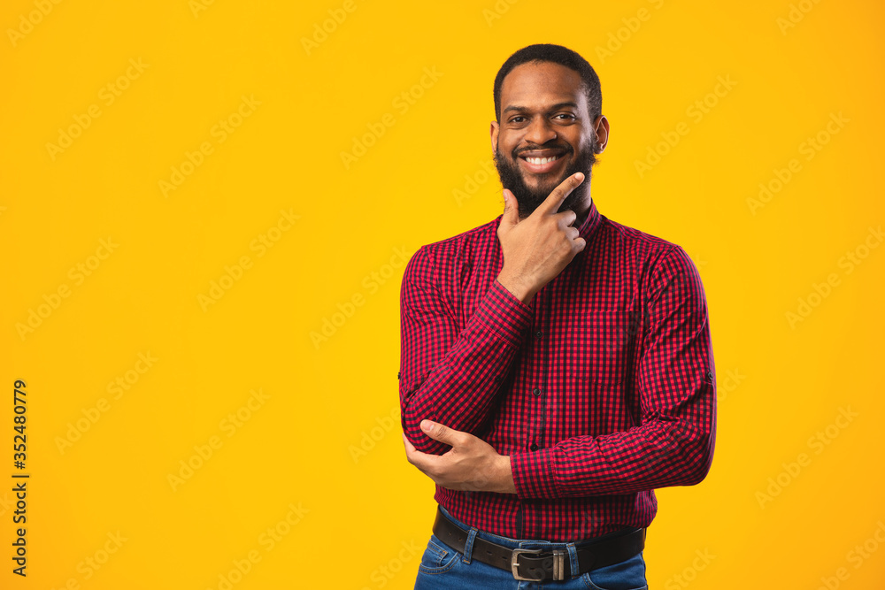 Portrait of black guy looking at camera at studio Portrait of black guy looking at camera at studio