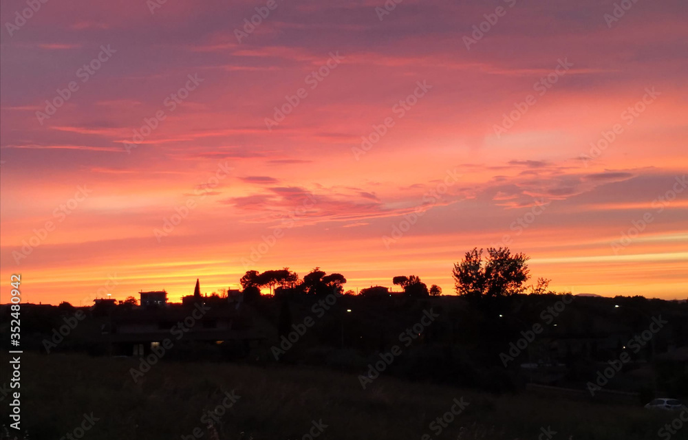 Sunset in rome Sunset in rome
