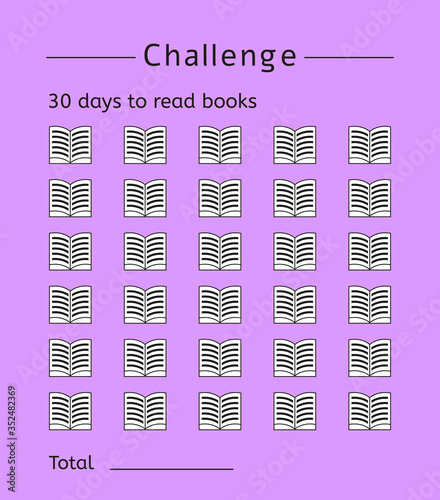 Challenge: reading books for 30 days