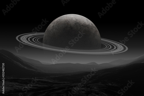 science fiction space lands...