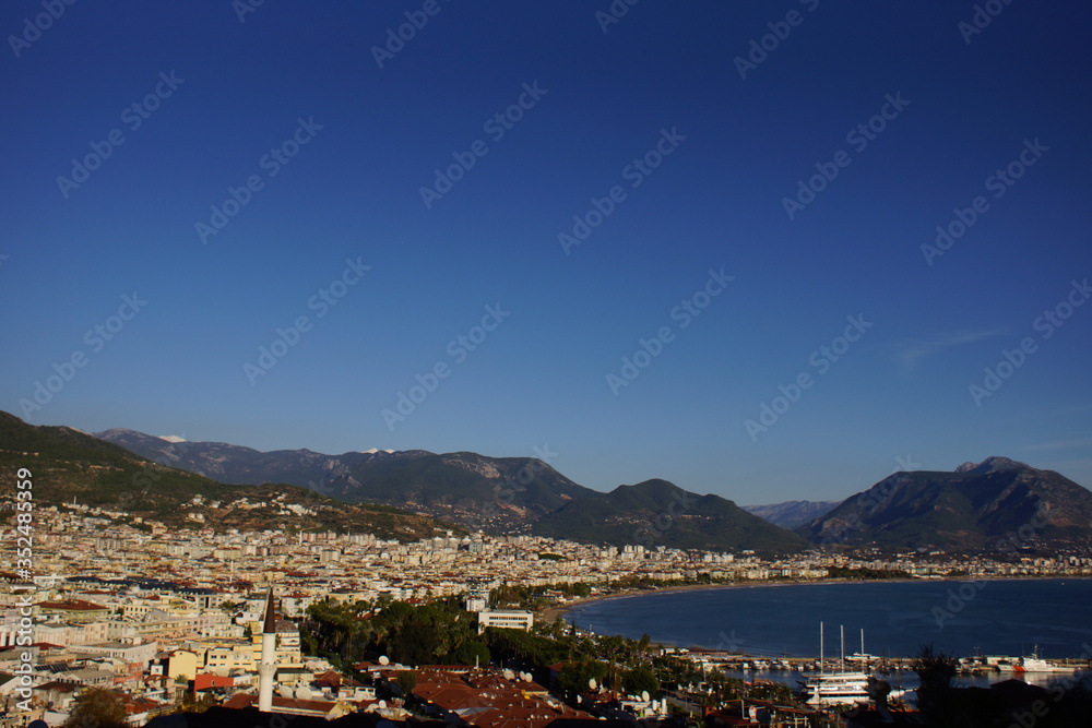  View of the city of Alanya, Turkey