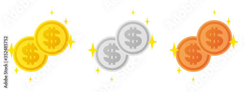 ドルコイン三色