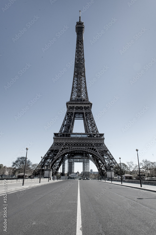 Eiffel Tower during covid19