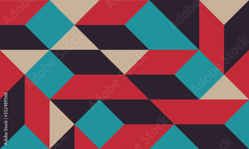 Geometric artwork background with simple shape and figure. Swiss modernism. Eps10 vector.