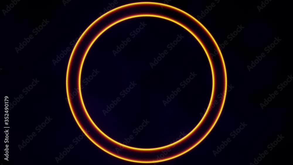 4K Black background with a golden ring in circular motion. luxury background 4K Black background with a golden ring in circular motion. luxury background