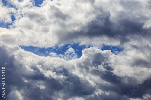 Blue sky with white clouds ...