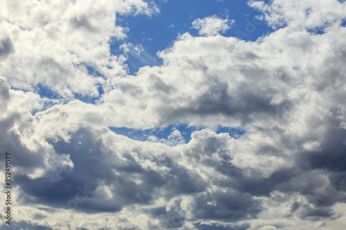 Blue sky with white clouds ...