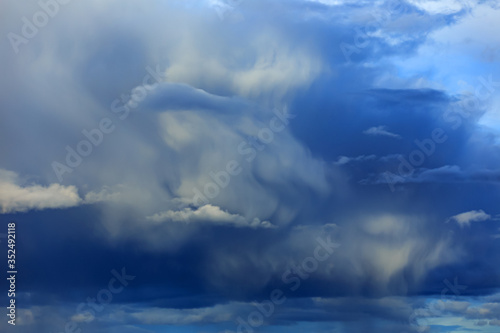 Blue sky with white clouds ...