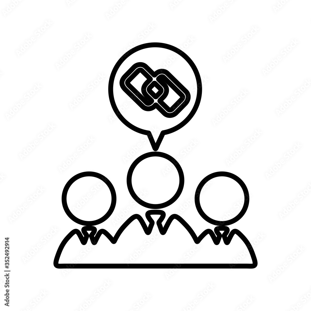 People connection icon. Teamwork, group forming sign. Business concept for web and mobile design. People connection icon. Teamwork, group forming sign. Business concept for web and mobile design.