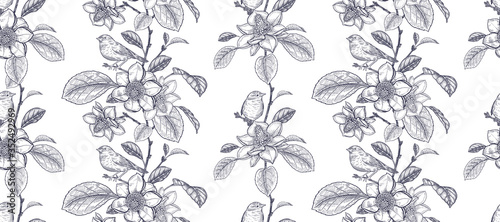 Photography Black and white seamless pattern