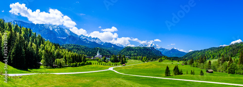 famous elmau castle in bavaria photo