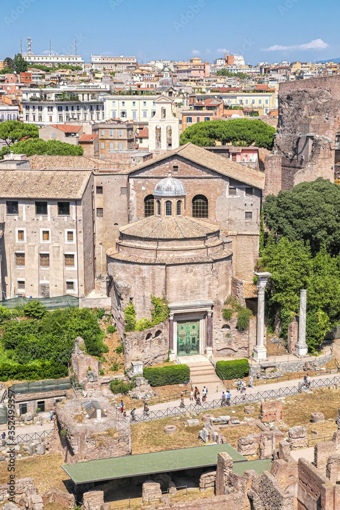 Temple of Romulus or Church of Cosma and Damian, in the Roman forum