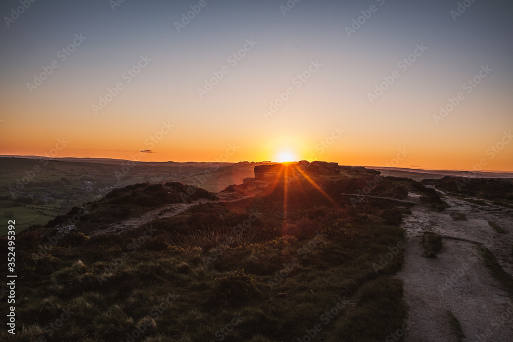 Peak District National Park, Curbar Edge Peak District National Park, Curbar Edge