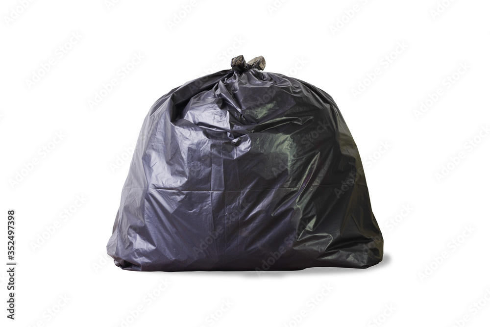 Garbage bags isolated on white background. Garbage bags isolated with clipping path. Garbage bags isolated on white background. Garbage bags isolated with clipping path.