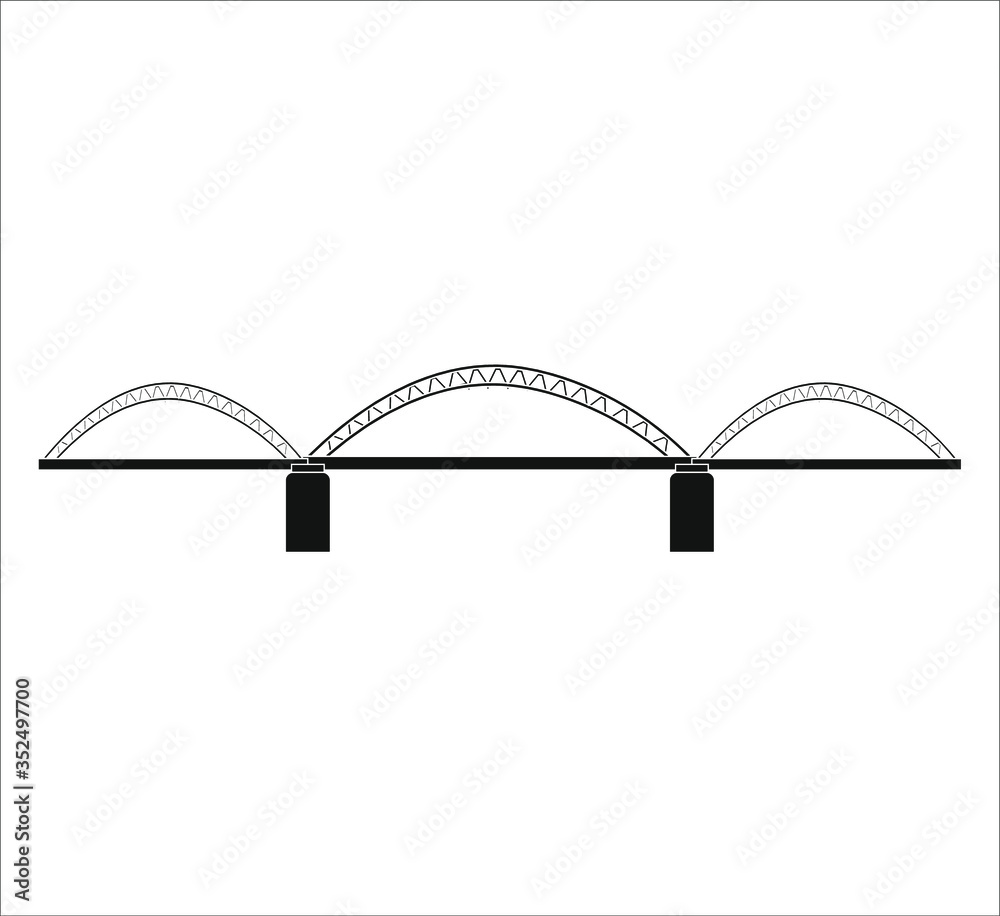 Hohenzollern Bridge in Cologne city in Germany. Illustration for web and mobile design. Hohenzollern Bridge in Cologne city in Germany. Illustration for web and mobile design.