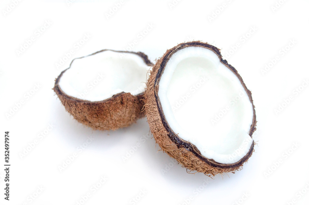 coconuts isolated on the white background. coconuts isolated on the white background.
