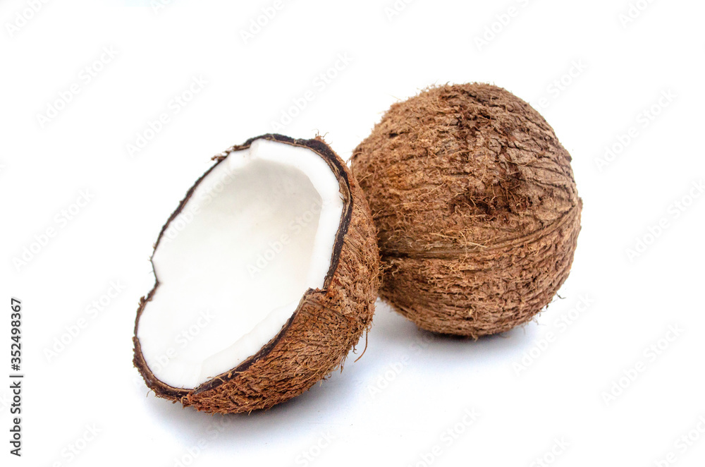 coconuts isolated on the white background. coconuts isolated on the white background.
