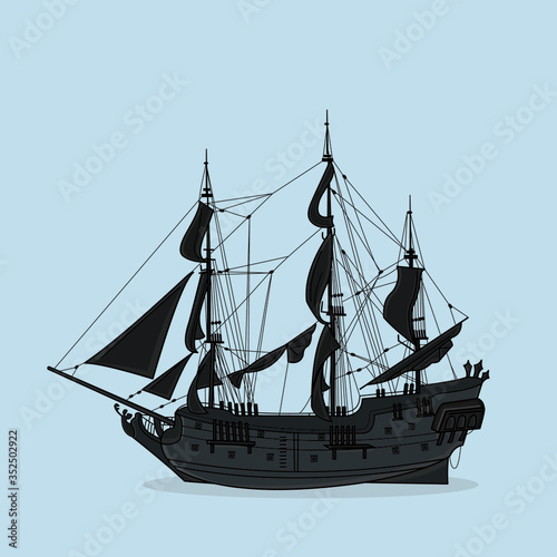 Ship Vector Illustration