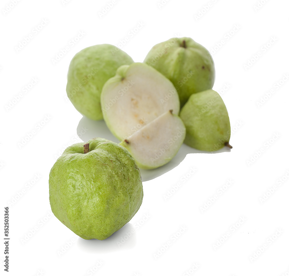 Guava fruit an Isolated on white background