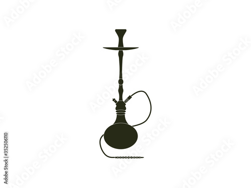 Hookah, smoking, tobacco icon. Vector illustration, flat design.